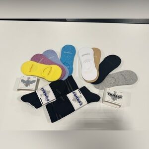 Bombas Women's Colorful No-Show Socks Set 10 Ct lot